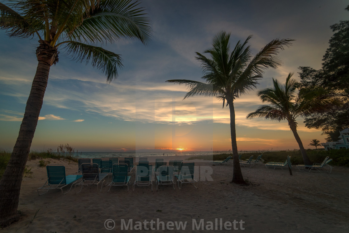 "Anna Maria Island Sunset Palms" stock image