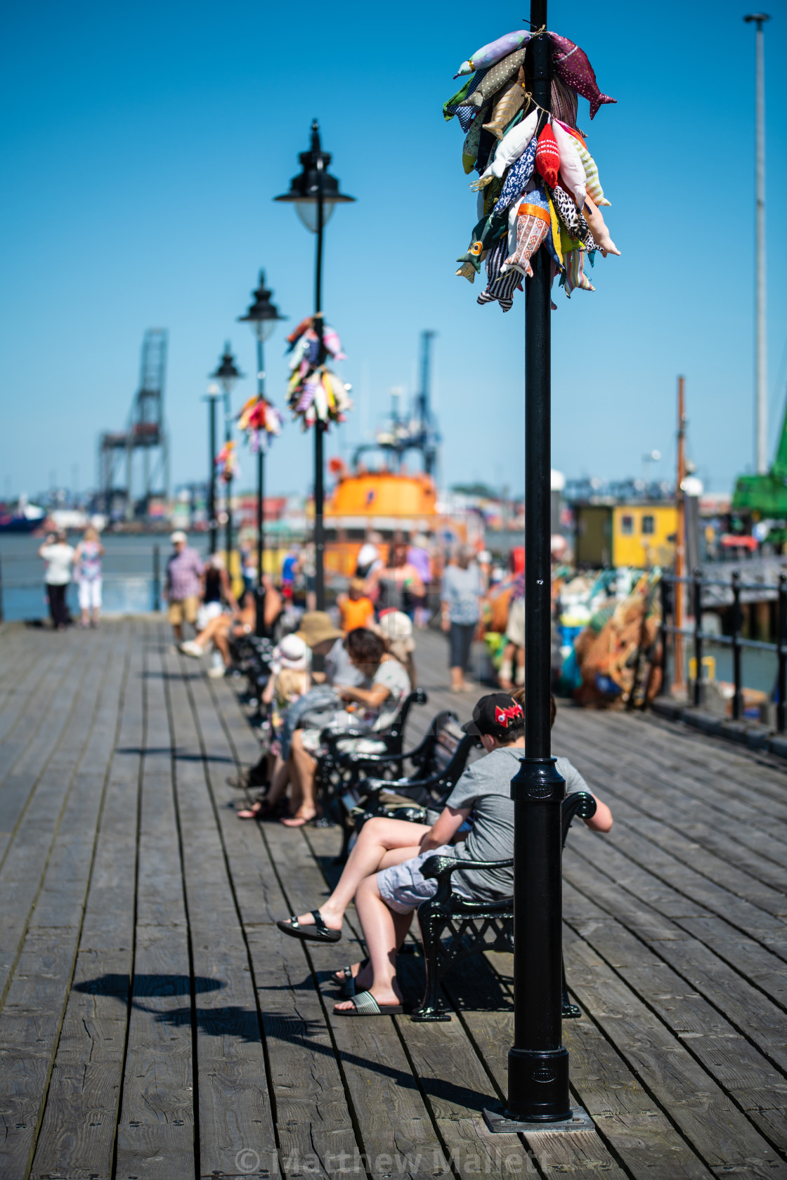 "Sunny Days on Ha penny Pier" stock image