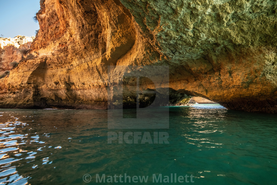 "Algarve Benagil Caves" stock image