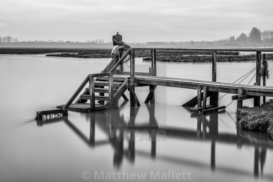 "Little Oakley Moorings" stock image