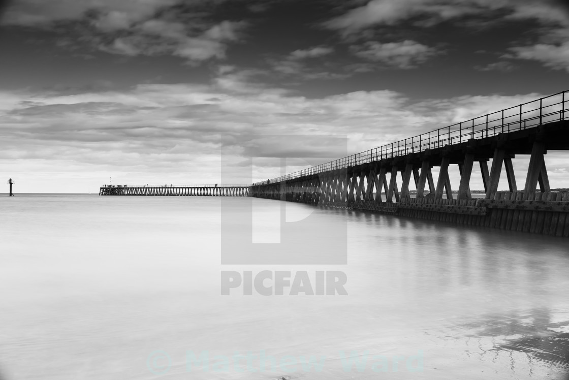 "Blyth Pier" stock image