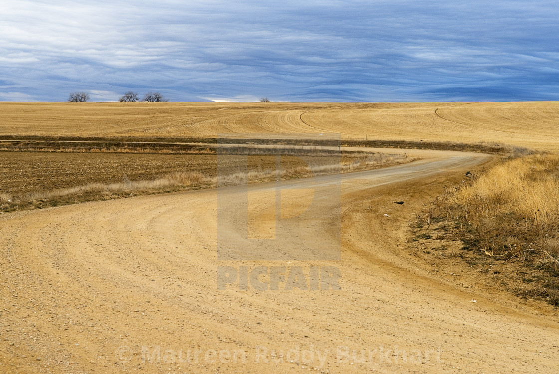 "Asperatus Clouds Over Windy Road" by Maureen Ruddy Burkhart - $31.12 "Asperatus Clouds Over Windy Road" stock image