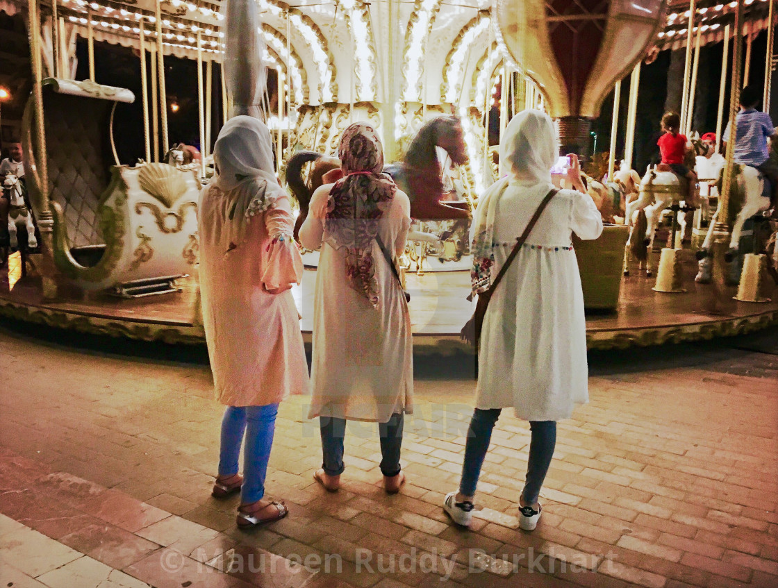 "3 Watchful Mothers" by Maureen Ruddy Burkhart - $31.12 "3 Watchful Mothers" stock image