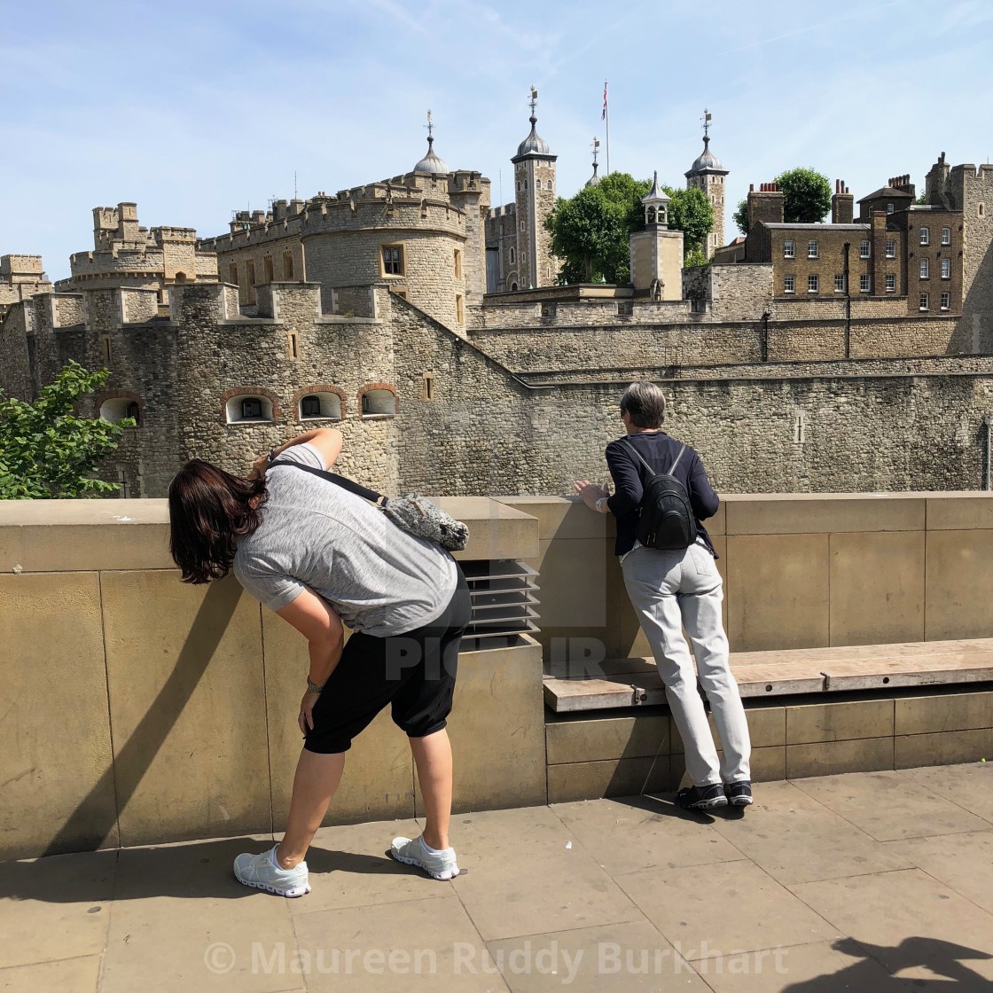 "Tourists at Tower of London" by Maureen Ruddy Burkhart - $31.12 "Tourists at Tower of London" stock image