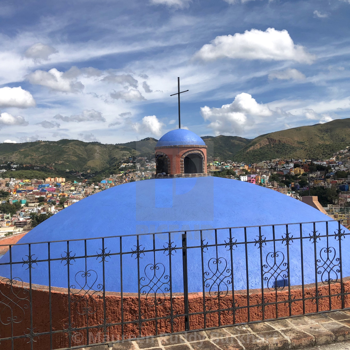 "Blue Chapel Dome" by Maureen Ruddy Burkhart - $31.12 "Blue Chapel Dome" stock image
