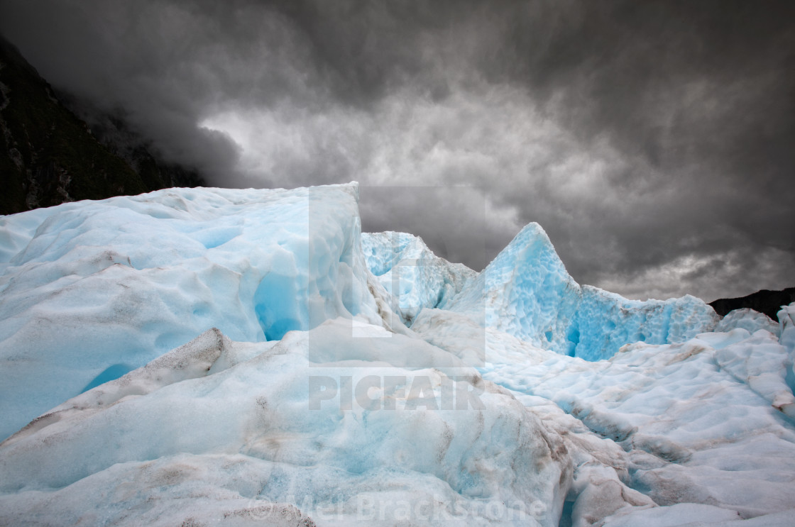 "Glacier ice" stock image