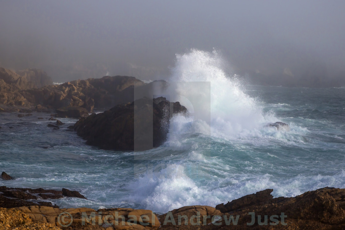 "Point Lobos Surf" stock image