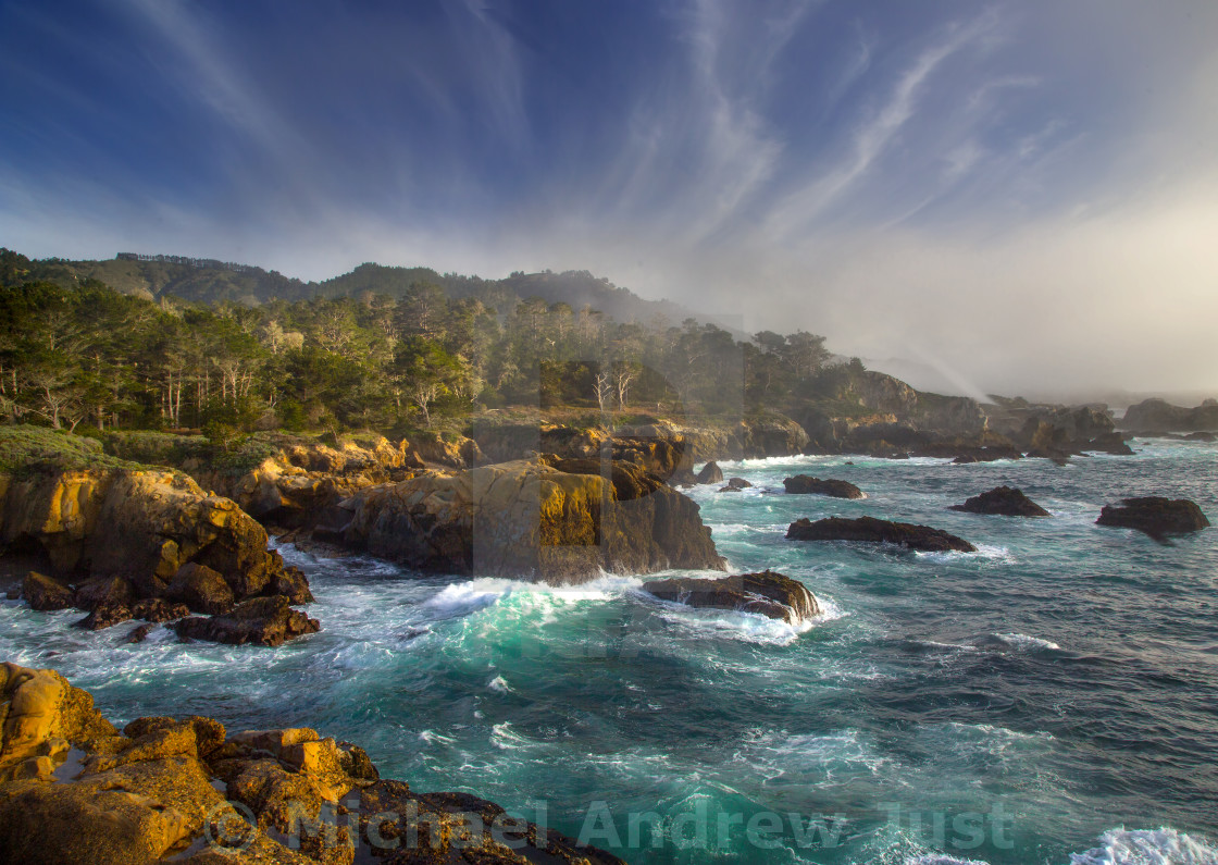 "Point Lobos Surf" stock image