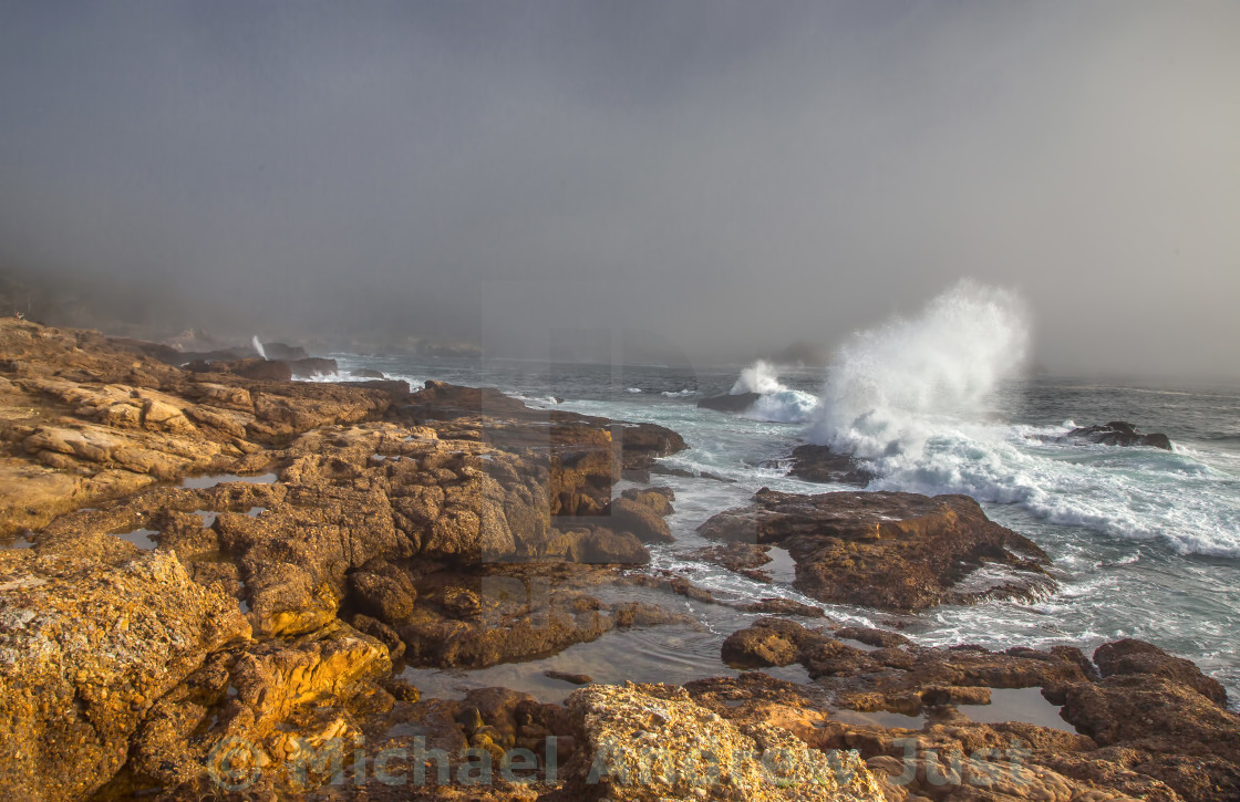 "Point Lobos Surf" stock image