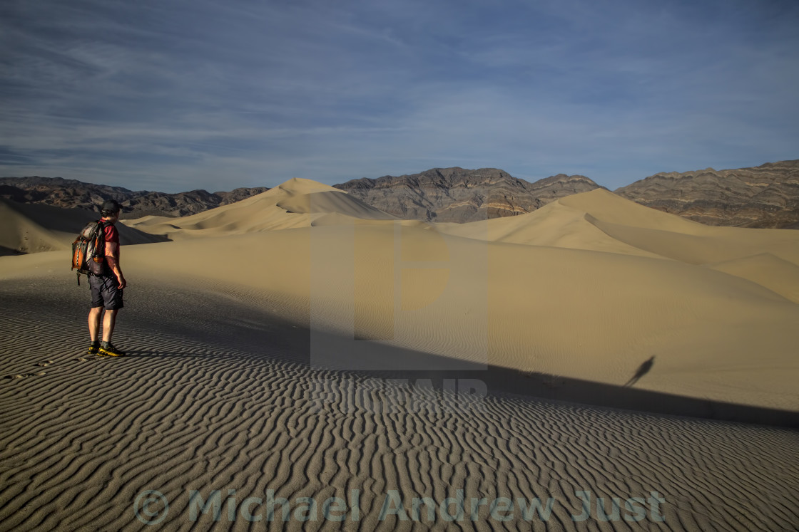 "Death Valley's Eureka Dunes" stock image