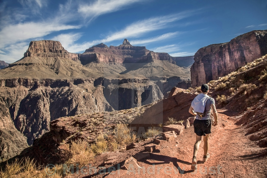 "Grand Canyon Jogger" stock image