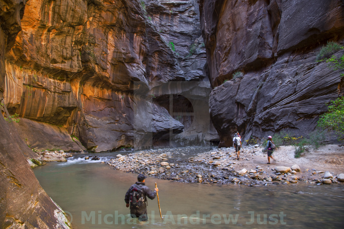 "Zion's Narrows" stock image