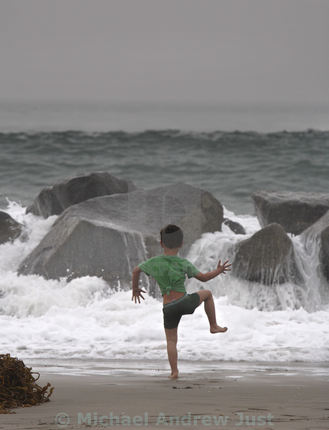 "Boy At The Beach" stock image