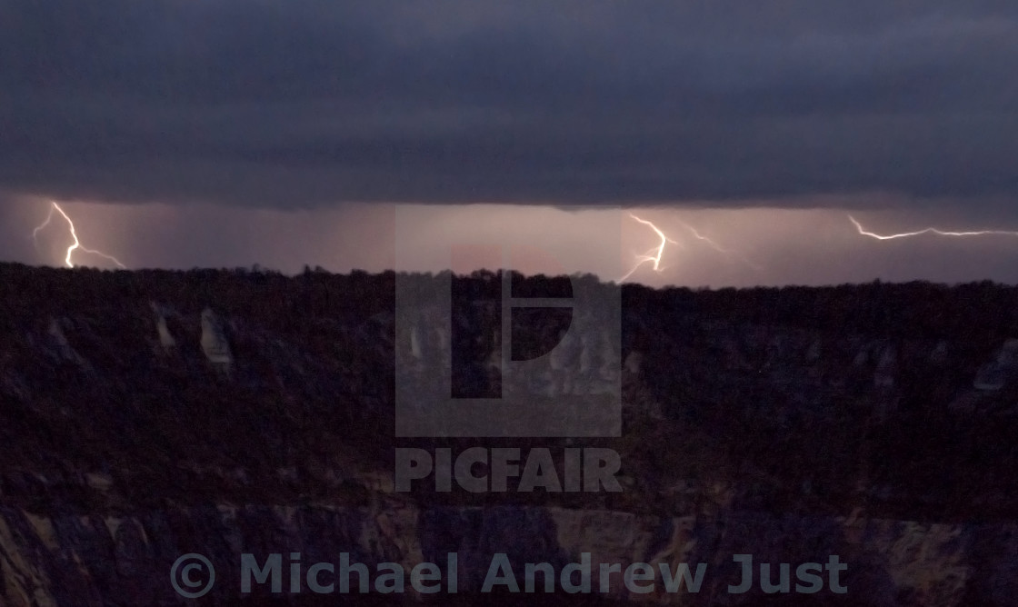 "North Rim Lightning" stock image