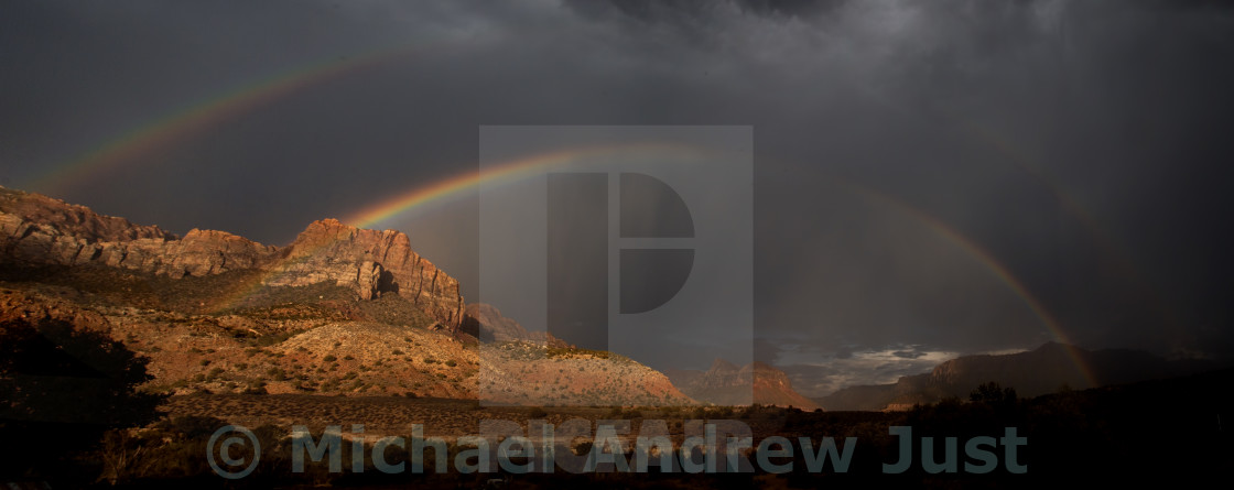 "Zion Rainbow" stock image