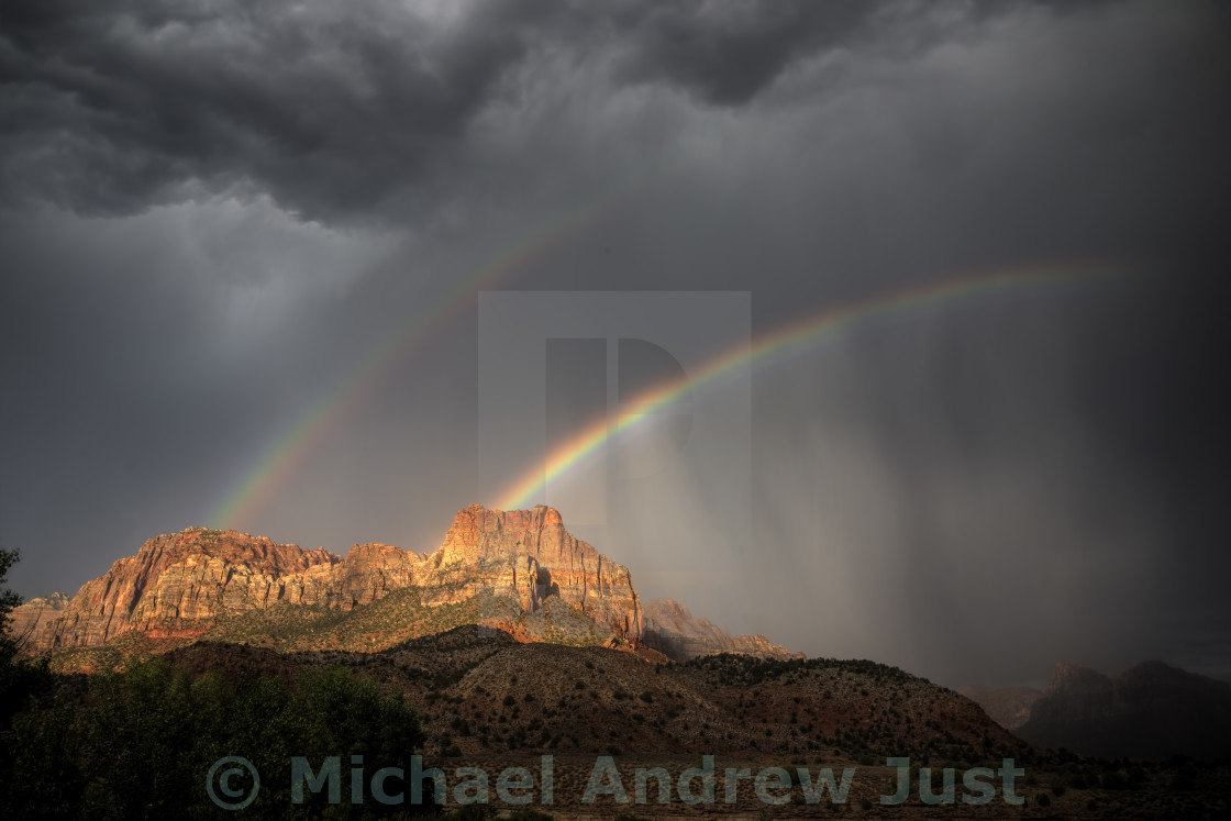 "Zion Rainbow" stock image