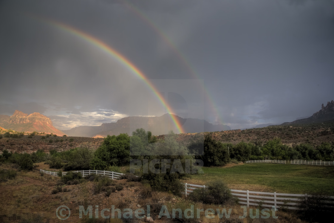 "Zion Rainbow" stock image