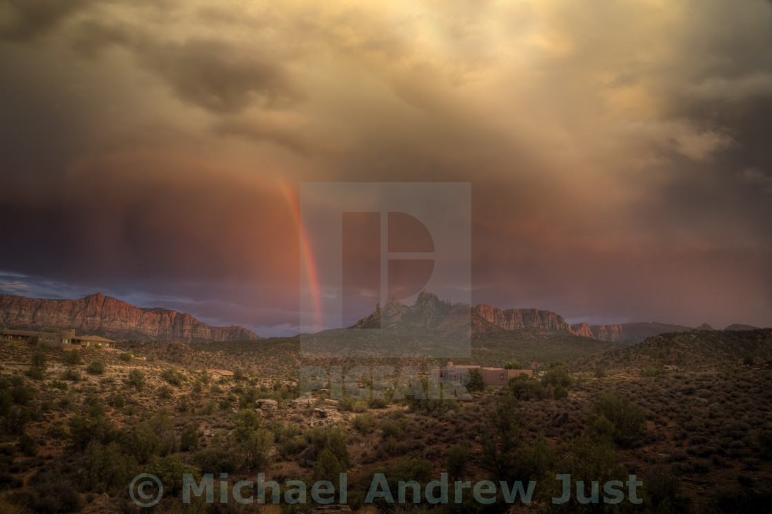 "Zion Rainbow" stock image