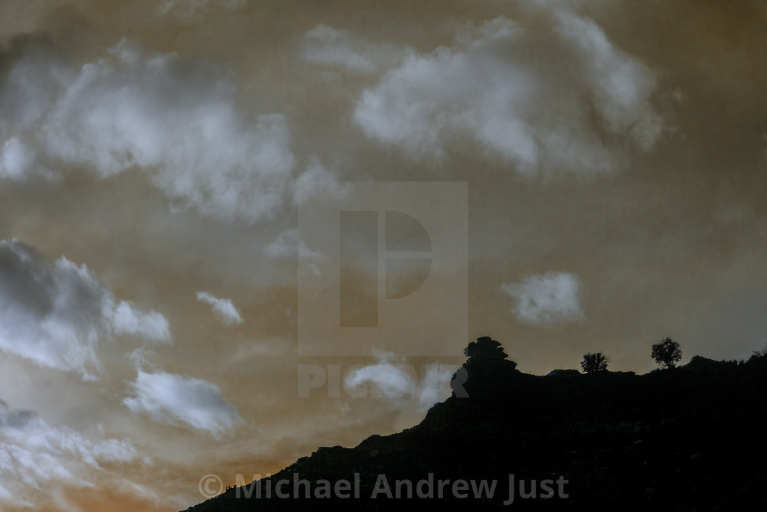 "Zion Canyon Sunset" stock image