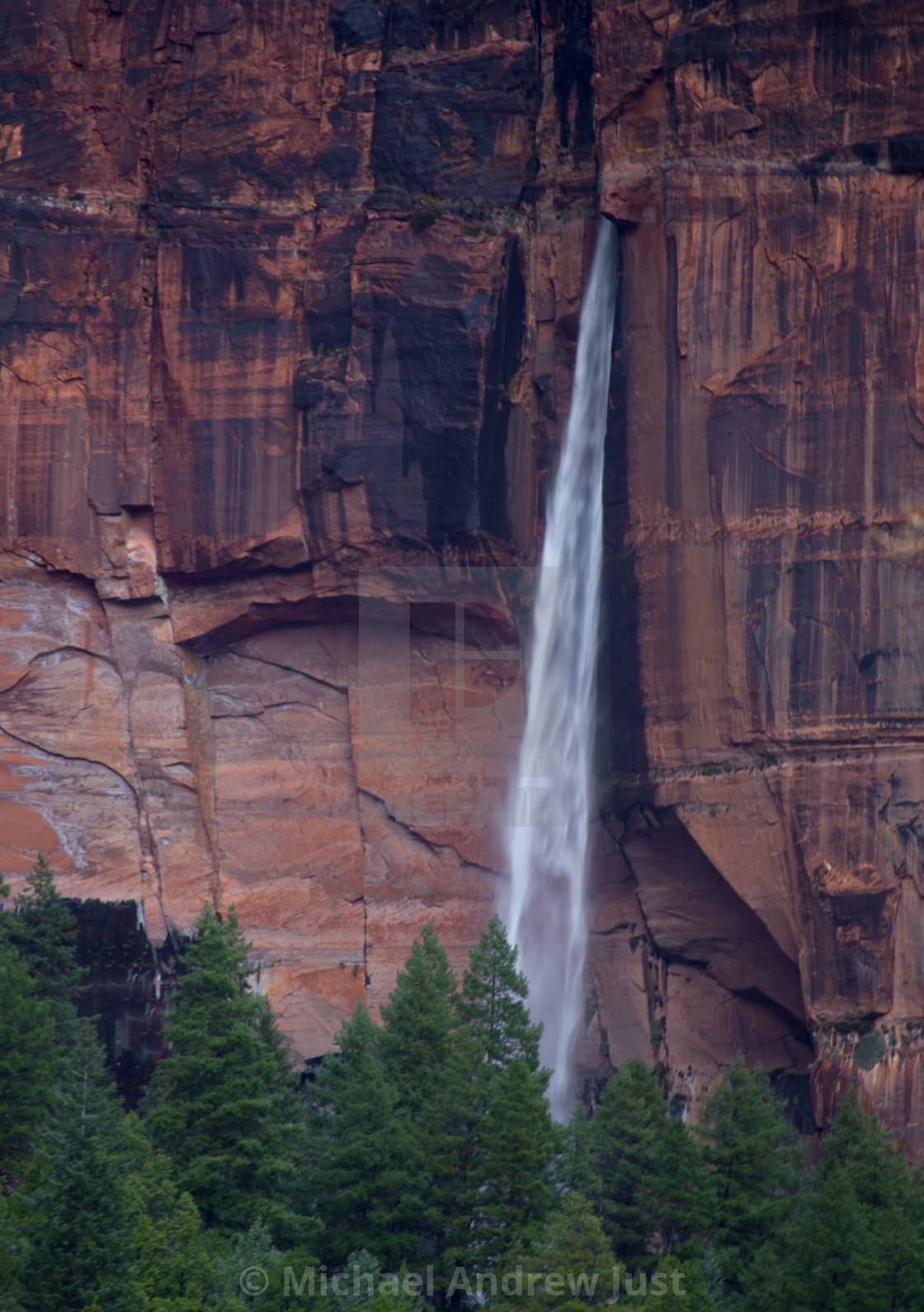 "Zion Waterfall" stock image