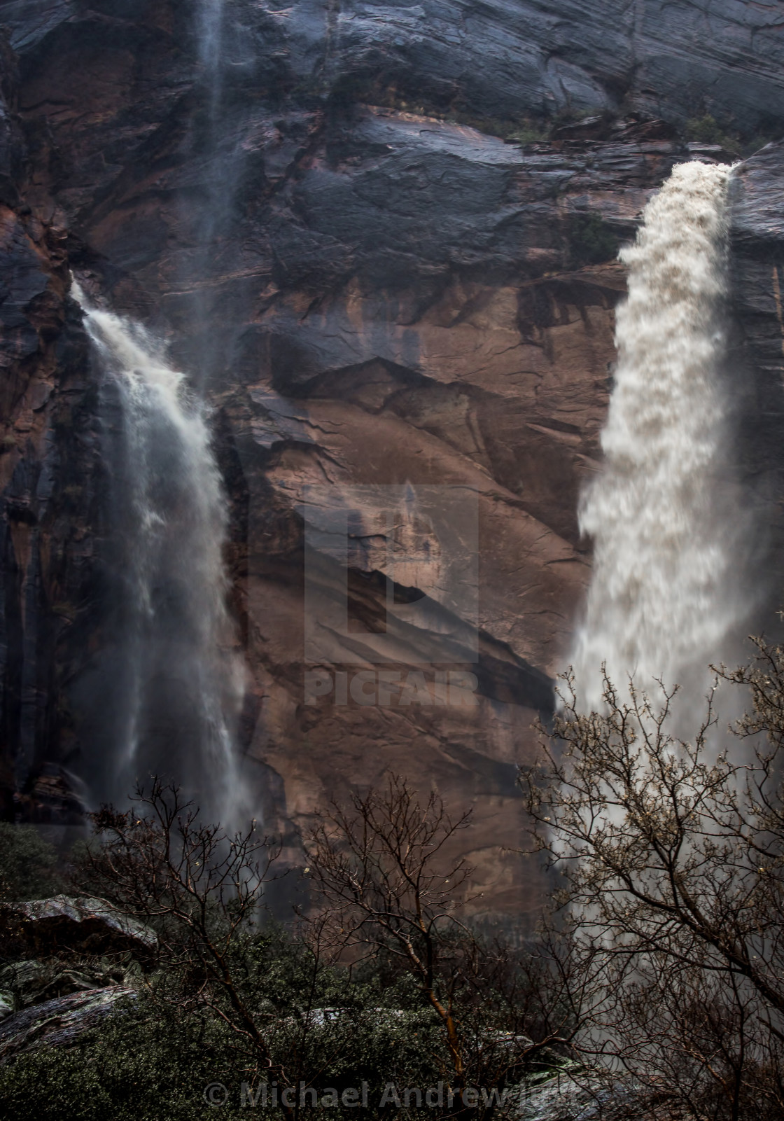 "Zion Waterfall" stock image