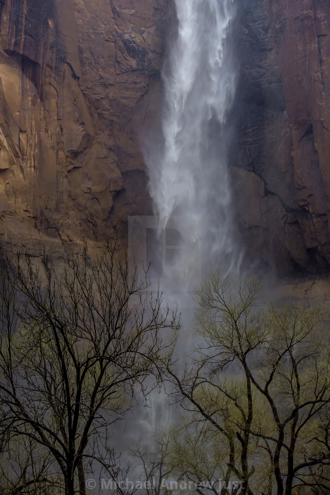 "Zion Waterfall" stock image