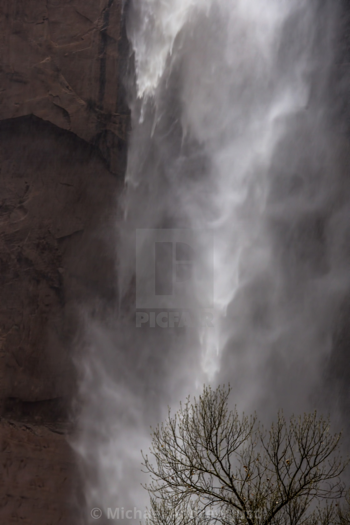 "Zion Waterfall" stock image