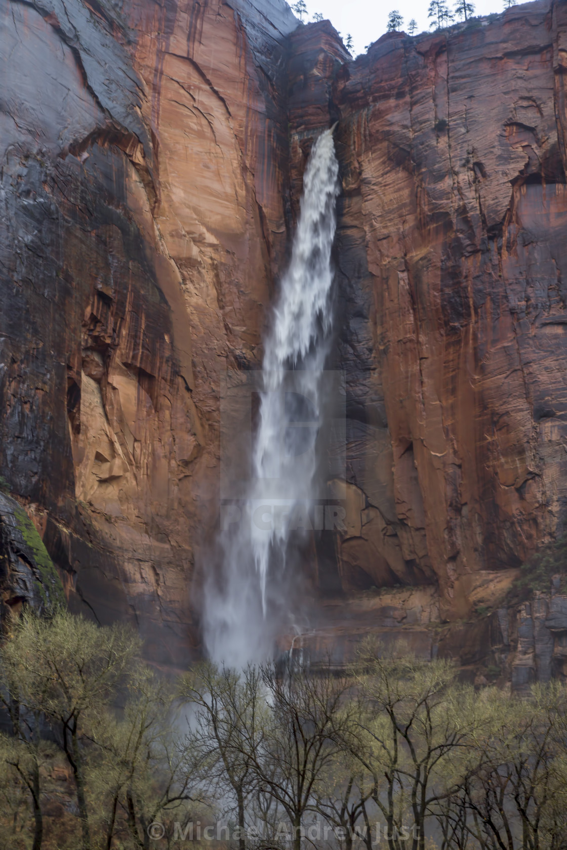 "Zion Waterfall" stock image