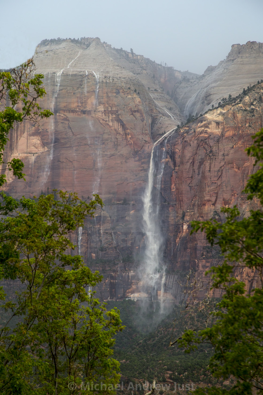 "Zion Waterfall" stock image