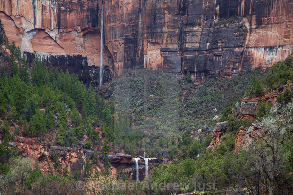 "Zion's Emerald Pools Falls" stock image