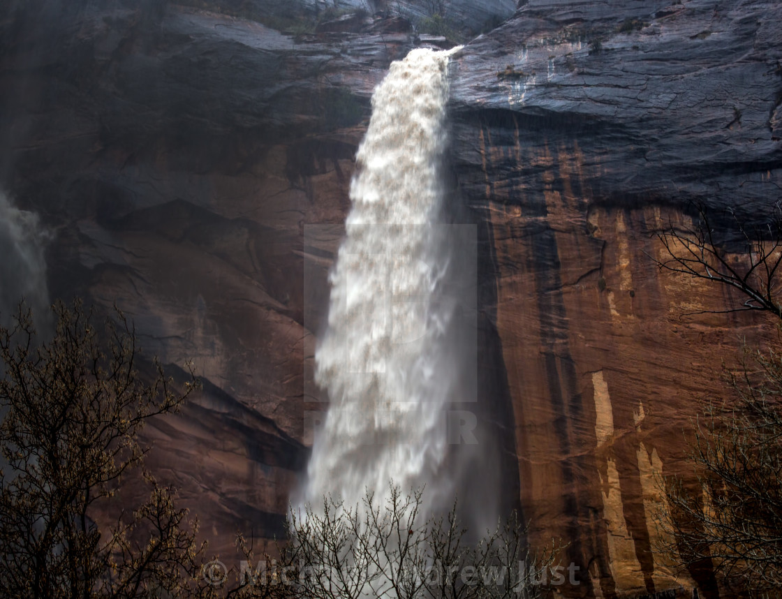 "Zion Waterfall" stock image