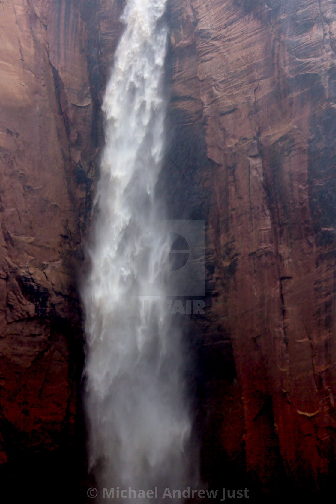 "Zion Waterfall" stock image