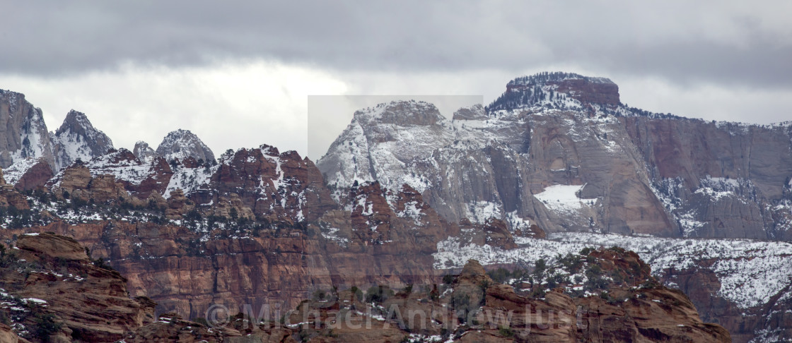 "Zion Winter" stock image