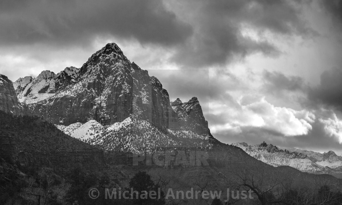 "Zion Winter" stock image