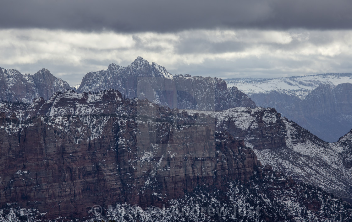 "Zion Winter" stock image