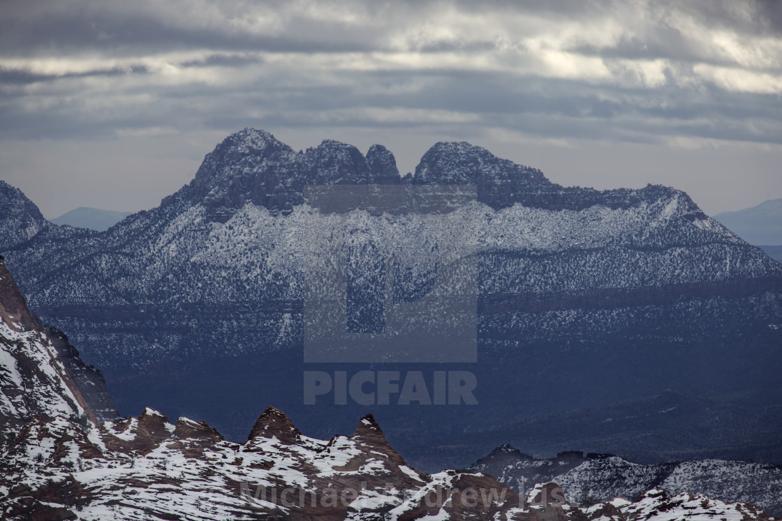 "Zion Winter" stock image