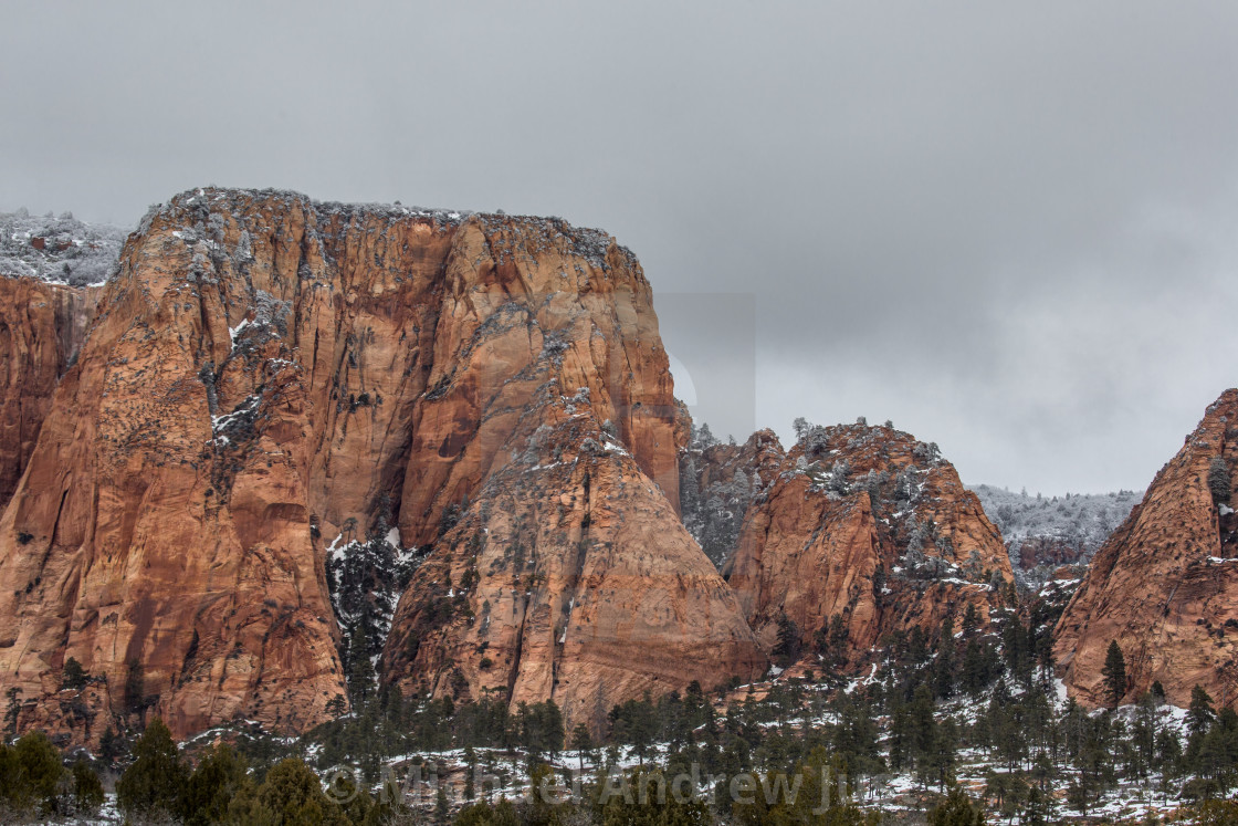 "Zion Winter" stock image