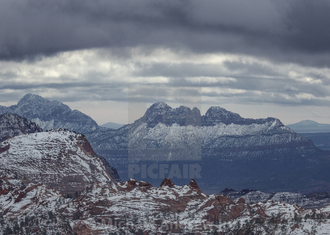 "Zion Winter" stock image