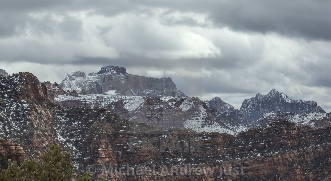 "Zion Winter" stock image