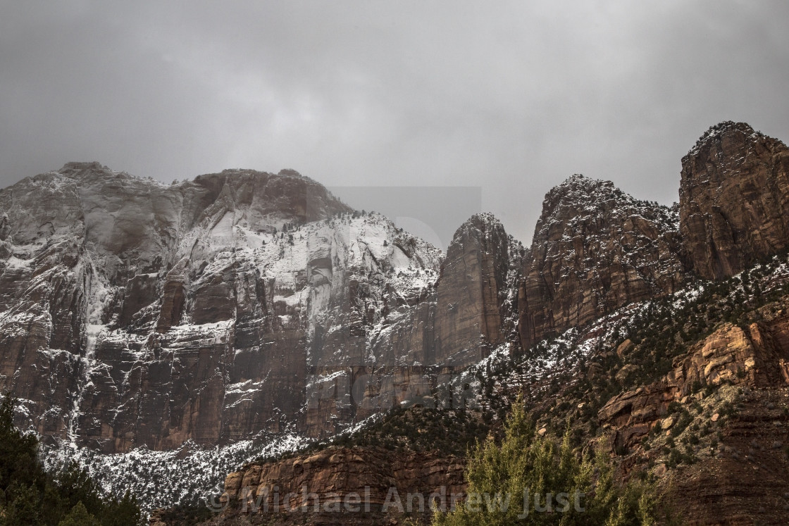 "Zion Winter" stock image