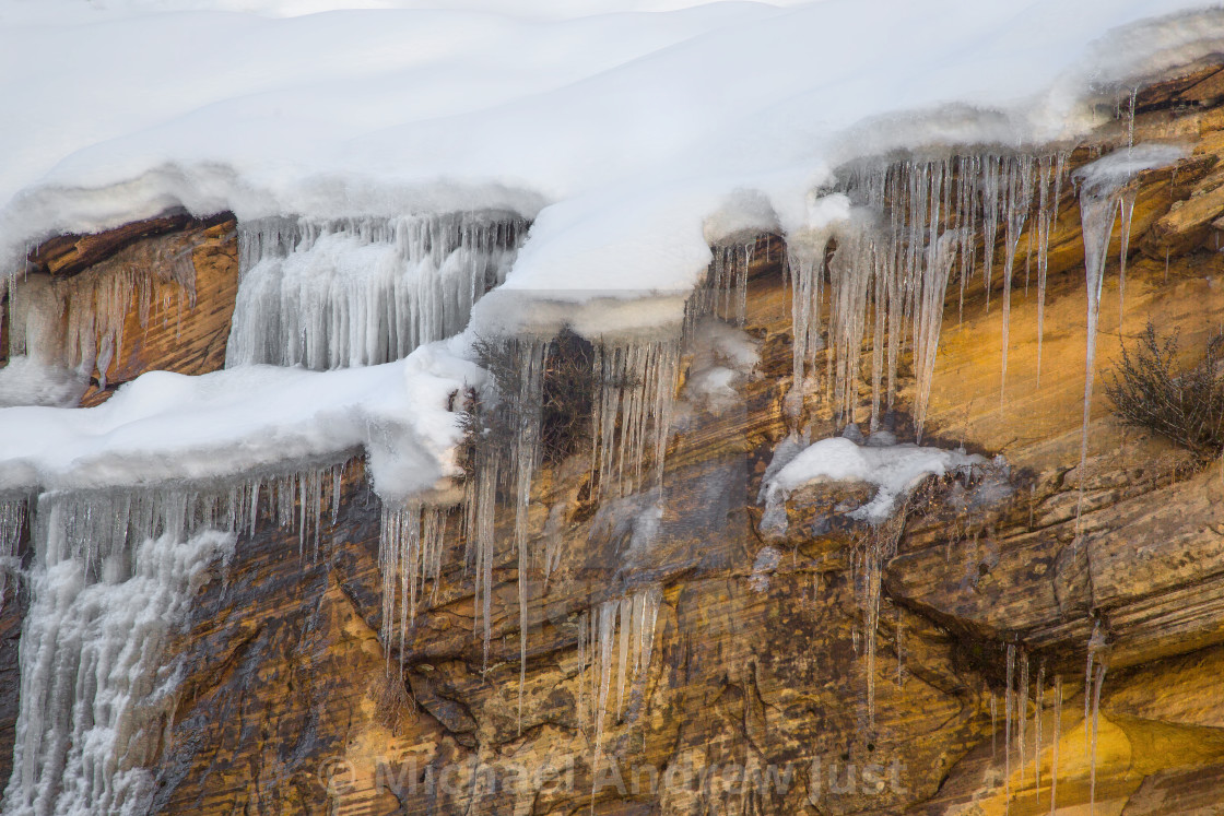 "Zion Winter" stock image