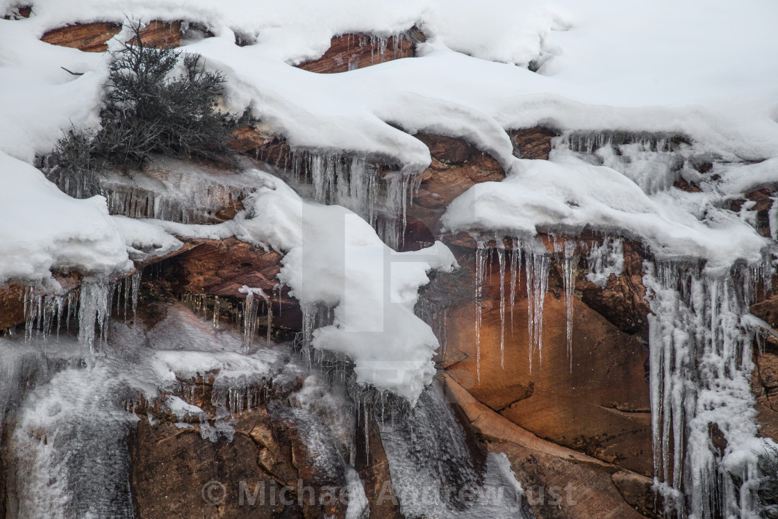 "Zion Winter" stock image