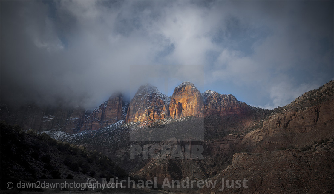 "Zion Winter" stock image