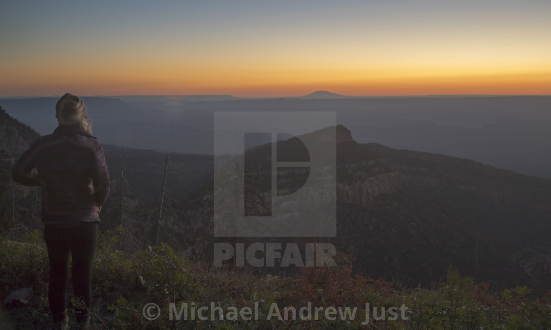 "Woman At Grand Canyon" by Michael Andrew Just - $23.17 "Woman At Grand Canyon" stock image