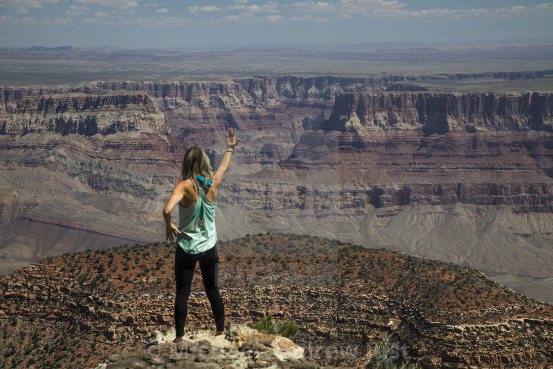 "Woman At Grand Canyon" by Michael Andrew Just - $23.17 "Woman At Grand Canyon" stock image
