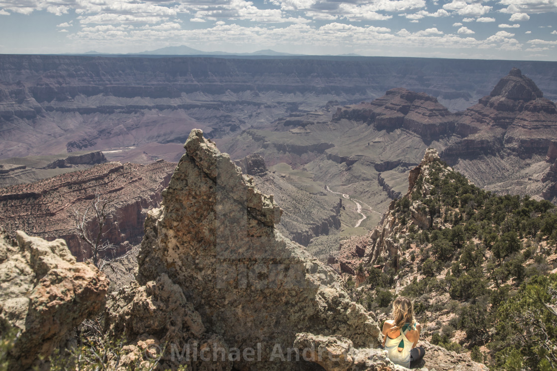 "Woman At Grand Canyon" by Michael Andrew Just - $23.17 "Woman At Grand Canyon" stock image