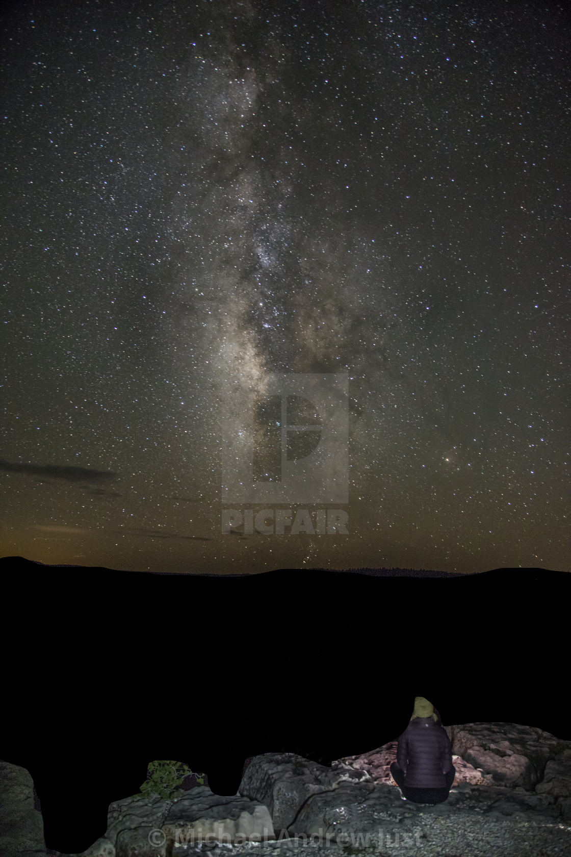 "Grand Canyon Milky Way" stock image