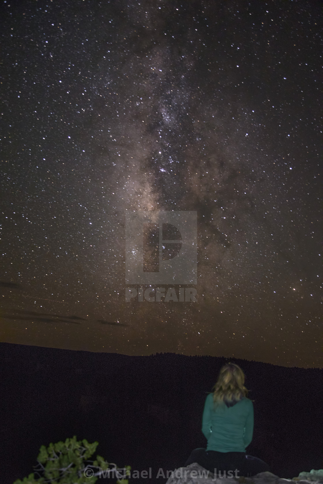 "Grand Canyon Milky Way" stock image