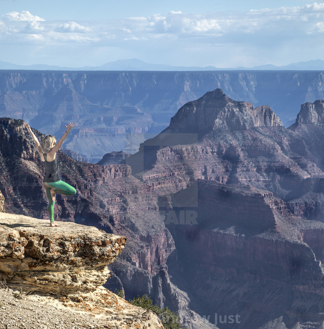 "Woman At Grand Canyon" stock image