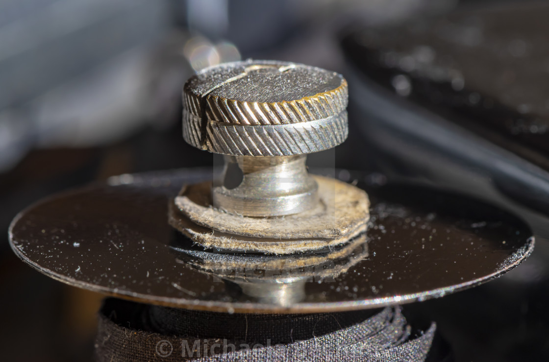 Detail Of A Historic Dusty Portable Typewriter Made In